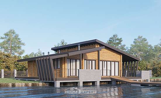 100-007-П Проект бани из дерева Петропавловск-Камчатский | Проекты домов от House Expert