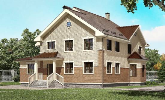 300-004-Л Проект двухэтажного дома, классический дом из поризованных блоков Петропавловск-Камчатский | Проекты домов от House Expert