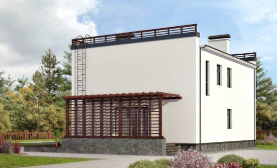 215-002-П Проект двухэтажного дома, уютный домик из блока Петропавловск-Камчатский | Проекты домов от House Expert