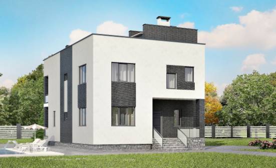 225-001-П Проект двухэтажного дома, средний коттедж из пеноблока Петропавловск-Камчатский | Проекты домов от House Expert