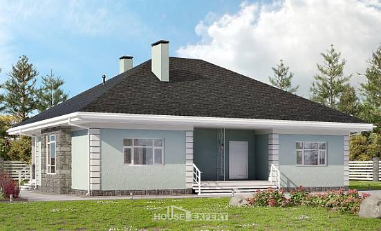 135-003-Л Проект одноэтажного дома, недорогой коттедж из газосиликатных блоков Петропавловск-Камчатский | Проекты домов от House Expert
