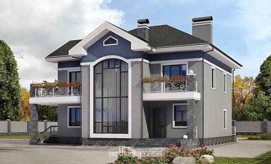 200-006-Л Проект двухэтажного дома, средний загородный дом из кирпича Петропавловск-Камчатский | Проекты домов от House Expert