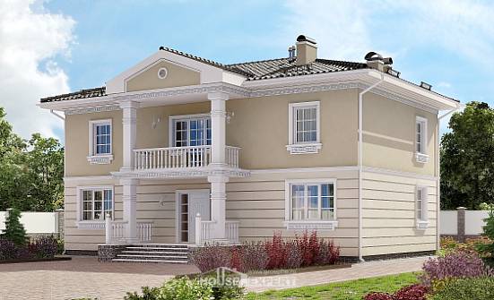 210-005-Л Проект двухэтажного дома, просторный дом из пеноблока Петропавловск-Камчатский | Проекты домов от House Expert