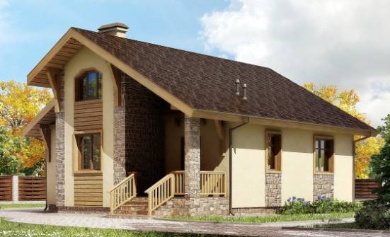 080-002-П Проект одноэтажного дома, скромный домик из газобетона Петропавловск-Камчатский | Проекты домов от House Expert