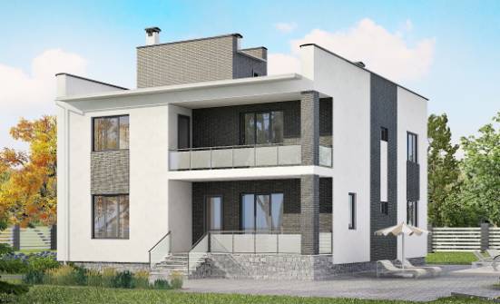 225-001-П Проект двухэтажного дома, средний коттедж из пеноблока Петропавловск-Камчатский | Проекты домов от House Expert