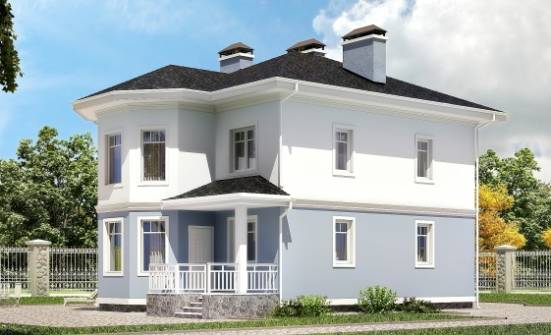 120-001-П Проект двухэтажного дома, современный загородный дом из бризолита Петропавловск-Камчатский | Проекты домов от House Expert