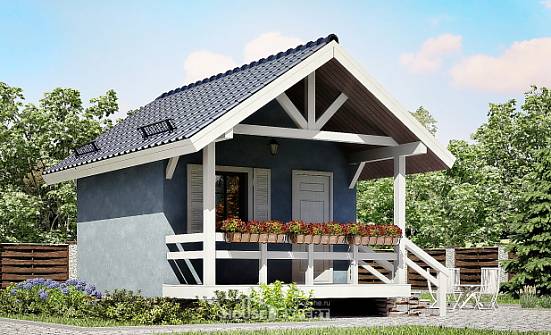 020-001-П Проект одноэтажного дома, крохотный загородный дом из дерева Петропавловск-Камчатский | Проекты домов от House Expert