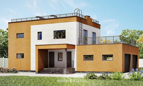 180-012-П Проект двухэтажного дома и гаражом, классический коттедж из кирпича Петропавловск-Камчатский | Проекты домов от House Expert