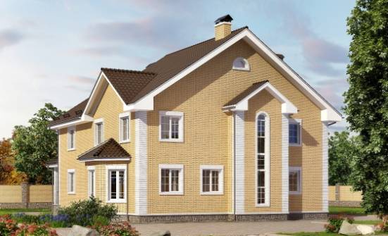 320-003-Л Проект двухэтажного дома, огромный дом из бризолита Петропавловск-Камчатский | Проекты домов от House Expert