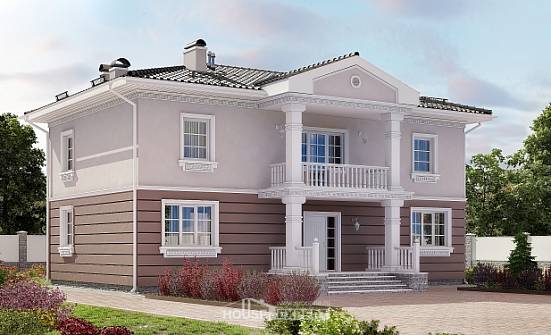 210-005-П Проект двухэтажного дома, просторный дом из теплоблока Петропавловск-Камчатский | Проекты домов от House Expert