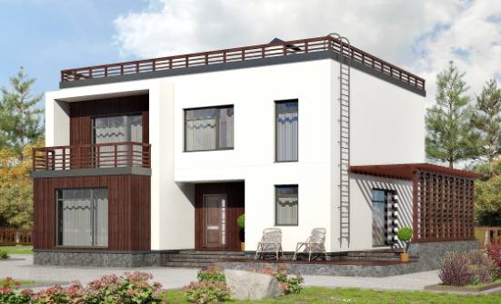 215-002-П Проект двухэтажного дома, уютный домик из блока Петропавловск-Камчатский | Проекты домов от House Expert