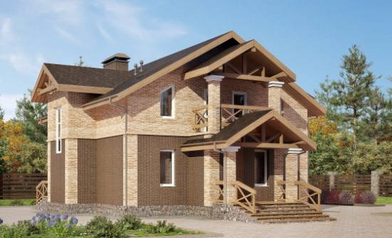 160-014-П Проект двухэтажного дома, недорогой домик из блока Петропавловск-Камчатский | Проекты домов от House Expert