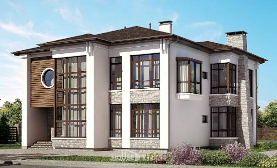 300-005-П Проект двухэтажного дома, просторный дом из кирпича Петропавловск-Камчатский | Проекты домов от House Expert