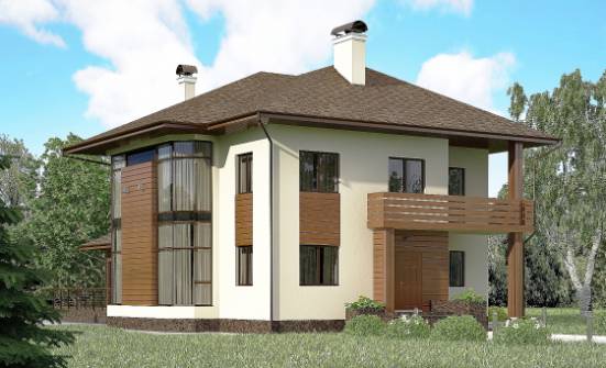 300-001-П Проект двухэтажного дома, огромный домик из кирпича Петропавловск-Камчатский | Проекты домов от House Expert