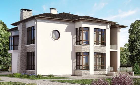 300-005-П Проект двухэтажного дома, просторный дом из кирпича Петропавловск-Камчатский | Проекты домов от House Expert
