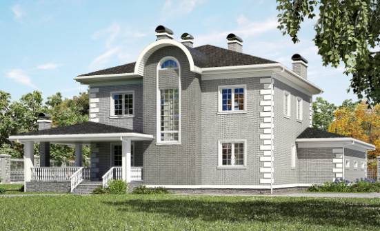 245-004-Л Проект двухэтажного дома и гаражом, простой загородный дом из кирпича Петропавловск-Камчатский | Проекты домов от House Expert