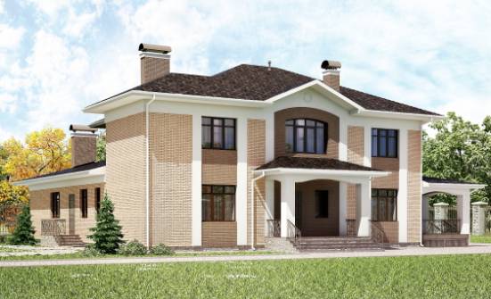 520-001-П Проект трехэтажного дома, красивый дом из бризолита Петропавловск-Камчатский | Проекты домов от House Expert
