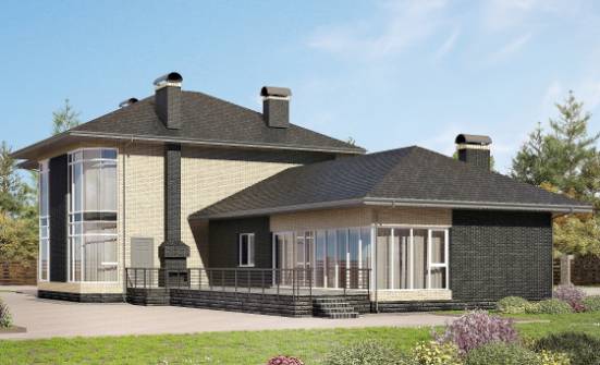 305-003-Л Проект двухэтажного дома, классический домик из газобетона Петропавловск-Камчатский | Проекты домов от House Expert