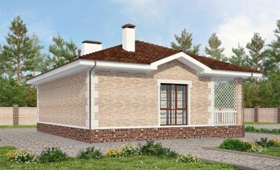 065-002-П Проект бани из кирпича Петропавловск-Камчатский | Проекты домов от House Expert