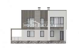 150-017-П Проект двухэтажного дома, экономичный коттедж из твинблока Петропавловск-Камчатский, House Expert
