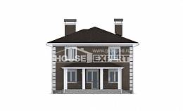 185-002-П Проект двухэтажного дома, бюджетный загородный дом из керамзитобетонных блоков Петропавловск-Камчатский, House Expert