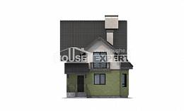 120-003-П Проект двухэтажного дома мансардой, компактный дом из твинблока Петропавловск-Камчатский, House Expert
