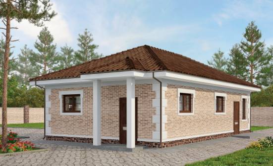 070-005-П Проект гаража из кирпича Петропавловск-Камчатский | Проекты домов от House Expert