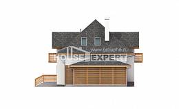 155-004-П Проект двухэтажного дома с мансардным этажом, гараж, классический дом из бризолита Петропавловск-Камчатский, House Expert