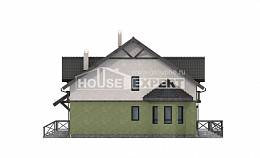 120-003-П Проект двухэтажного дома с мансардой, бюджетный дом из арболита Петропавловск-Камчатский, House Expert