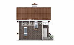 045-001-Л Проект двухэтажного дома мансардный этаж, современный домик из арболита Петропавловск-Камчатский, House Expert